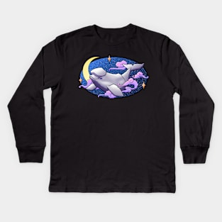 Beluga Dreams Kids Long Sleeve T-Shirt